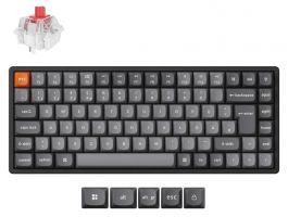 Keychron K2 Max Bluetooth / vezeték nélküli HU Super Red mechanikus billentyűzet, fekete (K2M-J1Z-HU)