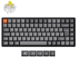 Keychron K2 Max Bluetooth / vezeték nélküli HU Super Banana mechanikus billentyűzet, fekete (K2M-J4Z-HU)