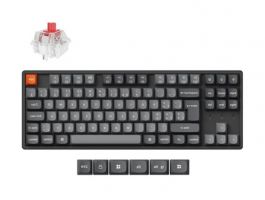 Keychron K8 Max Bluetooth / vezeték nélküli HU Super Red mechanikus billentyűzet, fekete (K8M-J1Z-HU)