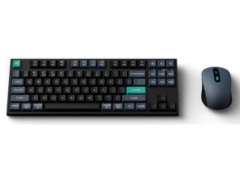 Keychron B33 Bluetooth / vezeték nélküli HU Scissor Switch mechanikus billentyűzet + egér, fekete-szürke (KB1-HU)