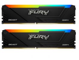 KINGSTON FURY Beast RGB (Kit of 2) 16GB DDR4 3600MHz CL17 DIMM (Kit of 2) Memória (KF436C17BB2AK2/16)