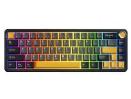 MARVO TITAN 65 vezeték nélküli gaming billentyűzet - Fekete - US /Banana Crystal Linear/ (KG984W)