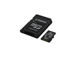 KINGSTON Memóriakártya MicroSDXC 512GB Canvas Select Plus Gen3 150R A1 + Adapter