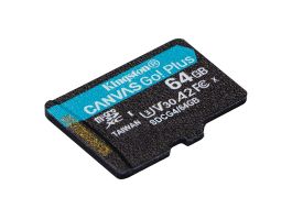 KINGSTON Memóriakártya MicroSDXC 64GB Canvas Go Plus Gen4 200R A2 U3 V30 Adapter nélkül (SDCG4/64GBSP)