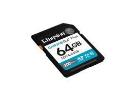 KINGSTON Memóriakártya SDXC 64GB Canvas Go Plus Gen4 200R C10 UHS-I U3 V30 (SDG4/64GB)
