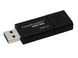 KINGSTON DataTraveler 100 Gen3 32GB pendrive fekete (DT100G3)