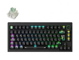 Keychron Lemokey L5 HE USB HU gaming Lemokey Lime Magnetic mechanikus billentyűzet, fekete (L5W-W1P-HU)