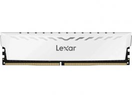 Lexar 8GB THOR DDR4 3600 UDIMM XMP Memory with white heatsink. Single pack (LD4BU008G-R3600GSWG)