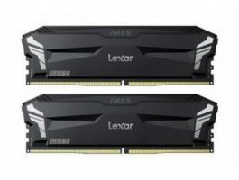 Lexar 32GB Kit (2x16GB) Ares DDR5 6000 CL32 1.35V heatsink, Non-RGB lighting, Dual pack, Black Color (LD5U16G60C320A-RGD)