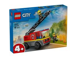 LEGO City Létrás tűzoltóautó, játék tűzoltójármű, ajándék gyerekeknek 60463