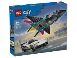 LEGO City Repülő vs. autó – Játékautók és repülőgép játékkészlet (60489)