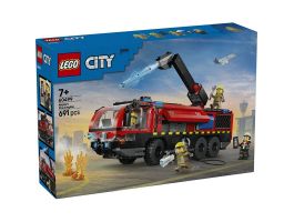 LEGO City Repülőtéri tűzoltóautó – Játék teherautó-építőkészlet (60499)