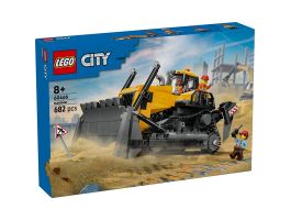 LEGO City Sárga buldózer, építési területet megjelenítő játékkészlet 60466