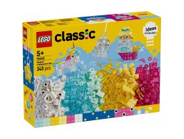LEGO Classic Átlátszó bűvös kockák, játék színes építőelemekkel (11040)