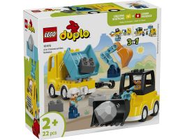LEGO DUPLO Városi kalandok 3 az 1-ben építési munkagépek játékok (10475)