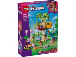 LEGO Friends Születésnapi cicazsúr és lombház cicáknak, játék építőkészlet 42666