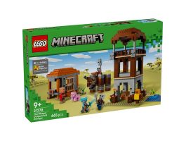 LEGO Minecraft A Fosztogató őrtorony és a Romboló, gamer építőjáték és ajándék 21278