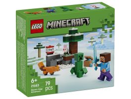 LEGO Minecraft Steve tajgai kalandjai, gamerajándék 21583