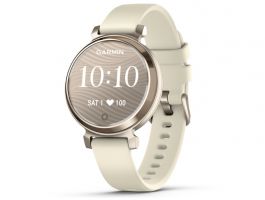 GARMIN Lily 2 okosóra krémarany, világosbarna szilikon szíjjal (507079)