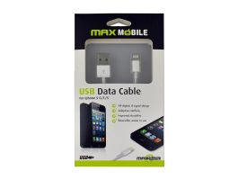 Max Mobile USB - Lightning Adat- és töltőkábel (3858887217380) Fehér