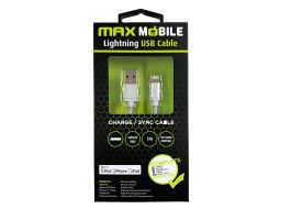 Max Mobile Lightning Adat- és töltőkábel (3858891301235) Ezüst