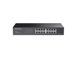 MERCUSYS Switch 16x1000Mbps, Fémházas Asztali Rackes (MS116GS)