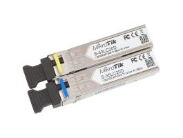 MIKROTIK SFP Module 1250Mbit/s, LC, 20Km, Single-mode (mono módus) 2 db/csomag (S-3553LC20D)