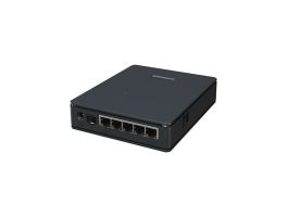 MIKROTIK Wireless Router hAP ax S 5x1000Mbps, 1x2500Mbps SFP, Wi-Fi 6, Falra szerelhető (E62IUGS-2AXD5AXT)