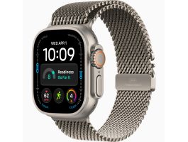 Apple Watch Ultra 4 GPS + Cellular 49mm Natural Titanium Case with Natural Titanium Milanese Loop - S (MJA84QH/A)