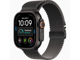 Apple Watch Ultra 4 GPS + Cellular 49mm Black Titanium Case with Black Titanium Milanese Loop - S (MJAU4QH/A)