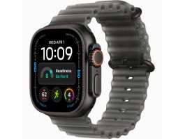 Apple Watch Ultra 4 GPS + Cellular 49mm Black Titanium Case with Translucent Black Ocean Band (MJAY4QH/A)