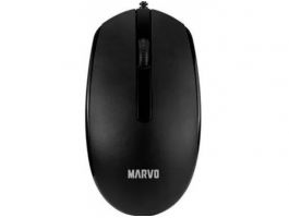 MARVO MS003 BK vezetékes egér - fekete