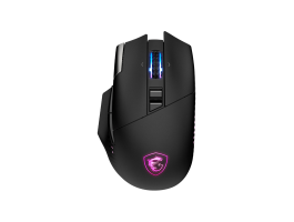 MSI  VERSA PRO W + MOUSE DOCK PRO Wireless Gaming Mouse, Black (S12-4301370-CLA)