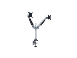 Multibrackets asztali rögzítő Gas Lift Dual, dönthető, forgatható 15-32, ezüst (7350022737198)