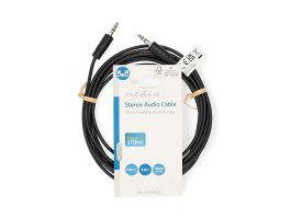 Nedis CAGL22000BK30 sztereo audio kábel, 3,5 mm jack dugó - 3,5 mm jack dugó, 3m