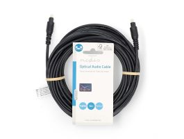 Nedis CAGL25000BK100 optikai audio kábel, TosLink dugó, hossz 10m