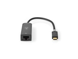 Nedis USB-C 3.2 Gen 1, 1000 Mbps, USB C apa - RJ45 anya, 0,20 m (CCBW64952AT02)