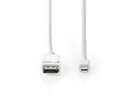 Nedis DisplayPort 1.4 kábel, displayport dugó - mini display port dugó, 2m (CCGB37404WT20)