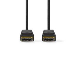 Nedis CCGL37014BK20 Displayport 1.4 kábel, 8K@60Hz, aranyozott csatlakozók, 2m