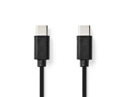 Nedis CCGL60700BK10 USB C - USB C (USB-C) kábel, USB2.0, 60W, hossz 1m