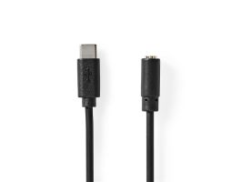 Nedis CCGL65960BK10 USB-C™ dugó | 3,5 mm jack aljzat | 1,00 m