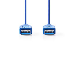 Nedis CCGP61000BU20 USB3.2 USB A dugó - USB-A dugó, 5 Gbps, 2m, (USB3.1, USB3.0, USB2.0)