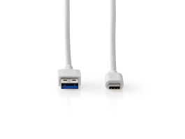 Nedis CCGW61600WT10 USB 3.2 Gen 1, USB-A dugó - USB-C (USB C) dugó kábel, 60W, 1m