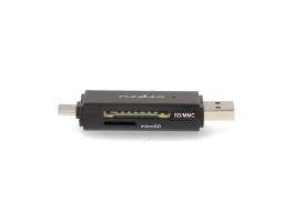 Nedis USB3.2 Gen1 Tpye-A/C kártyaolvasó (CRDRU3110BK)