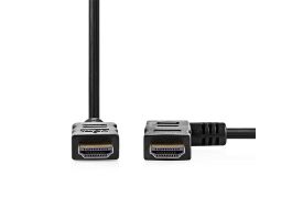 Nedis CVGP34260BK15 nagy sebességű HDMI kábel, 4K@30Hz, 10.2 Gbps, 1.50 m, pipa csatlakozó