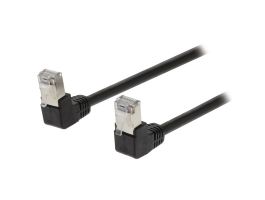 Nedis Valueline VLCP85127B30  SF/UTP Cat5e patch kábel, RJ45, 10/100/1000 Mbit/s, hossz 3m, fekete