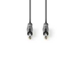 Nedis félprofi audió kábel COTH23000GY15, 2 x 6,35mm monó jack dugó, hossz 1.5m, rugalmas