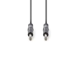 Nedis félprofi audió kábel COTH23020GY15, 2 x 6,35mm sztereó jack dugó, hossz 1.5m, rugalmas