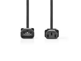 Nedis táp kábel IEC-320-C14 - IEC-320-C13, 2m (CEGL10500BK20)