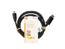 Nedis DisplayPort dugó - HDMI dugó kábel 4K@30Hz, 2m (CCGL37101BK20)